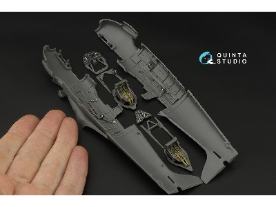 Supermarine Spitfire Tr.9 - 3d-printed & Coloured Interior On Decal Paper (For Airfix Kits) - image 5