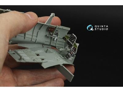 Douglas Sbd Dauntless Family Pilot's Cockpit - 3d-printed & Coloured Interior (For Accurate Miniatures / Academy / Etc. Kits) - 