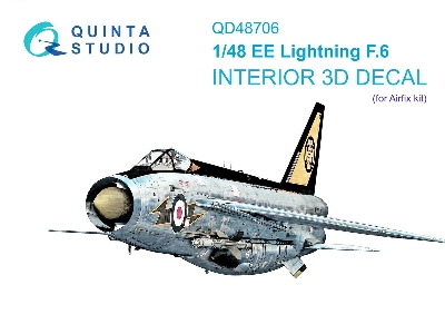 Bac/Ee Lightning F.6 - 3d-printed & Coloured Interior (For Airfix Kits) - image 1