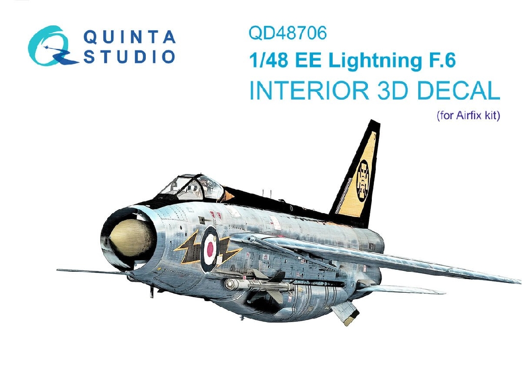 Bac/Ee Lightning F.6 - 3d-printed & Coloured Interior (For Airfix Kits) - image 1