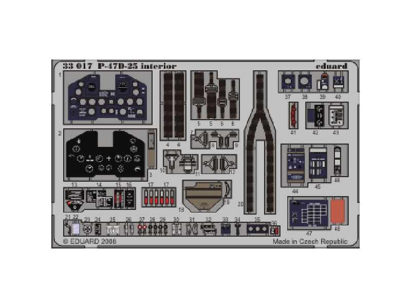 P-47D-25 interior S. A. 1/32 - Trumpeter - image 1