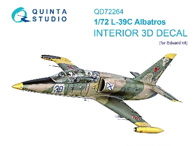 Aero L-39c Albatros - 3d-printed & Coloured Interior (For Eduard Kits) - image 1