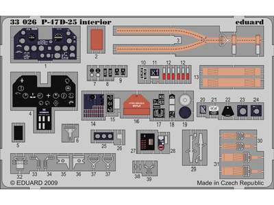 P-47D-25 interior S. A. 1/32 - Hasegawa - image 1