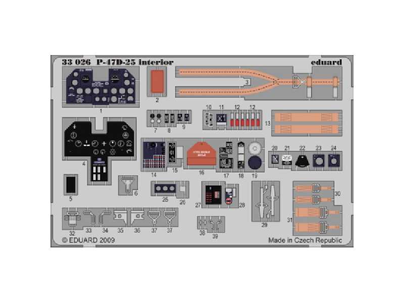 P-47D-25 interior S. A. 1/32 - Hasegawa - image 1