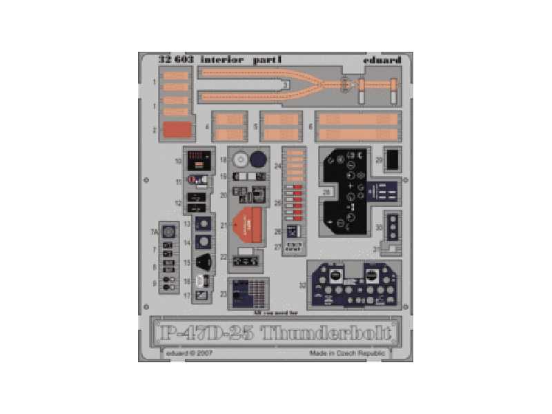 P-47D-25 interior S. A. 1/32 - Hasegawa - image 1