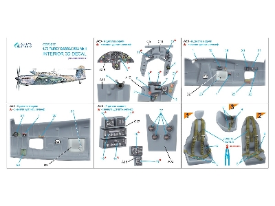 Fairey Barracuda Mk.Ii - 3d-printed & Coloured Interior (For Special Hobby Kits) - image 11