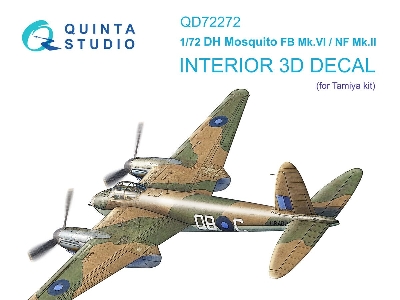De Havilland Mosquito Fb Mk.Vi / Nf Mk.Ii - 3d-printed & Coloured Interior (For Tamiya Kits) - image 1
