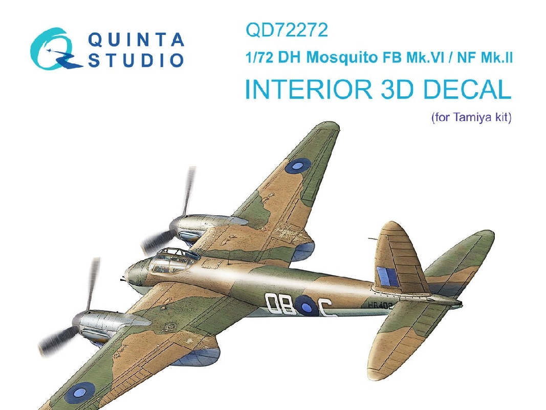 De Havilland Mosquito Fb Mk.Vi / Nf Mk.Ii - 3d-printed & Coloured Interior (For Tamiya Kits) - image 1
