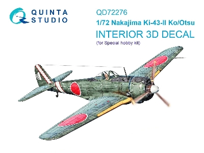 Nakajima Ki-43 Ii Ko/Otsu - 3d-printed & Coloured Interior (For Special Hobby Kits) - image 1