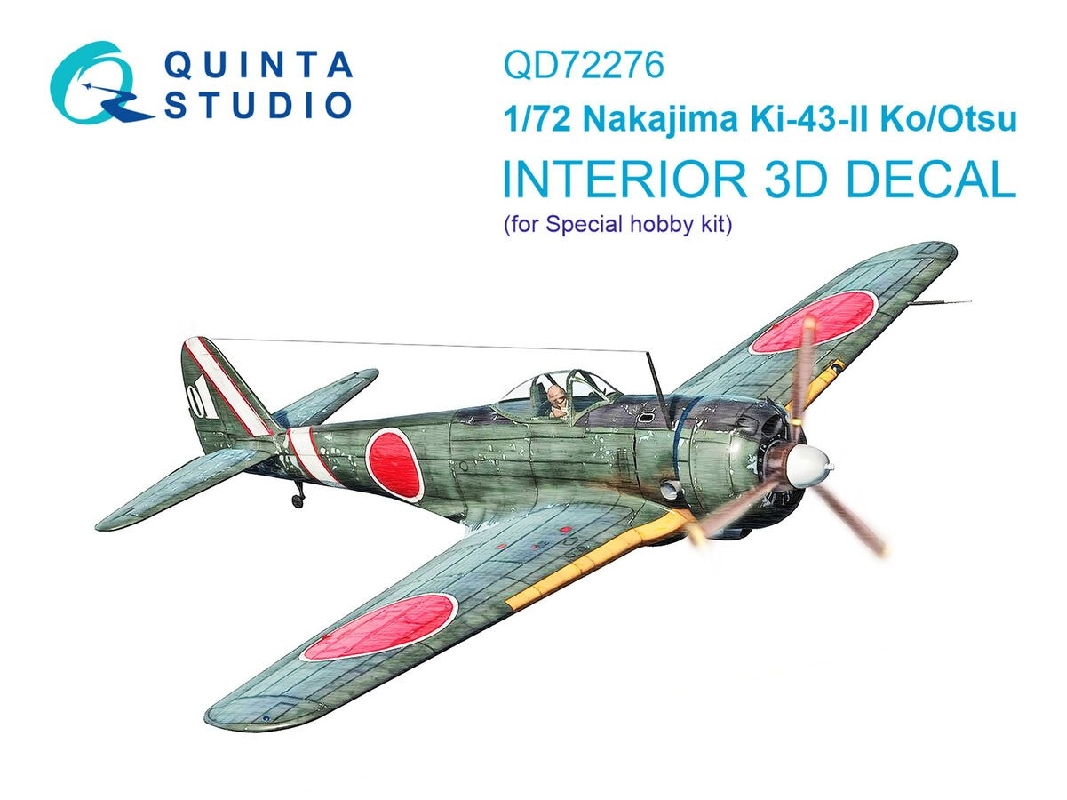 Nakajima Ki-43 Ii Ko/Otsu - 3d-printed & Coloured Interior (For Special Hobby Kits) - image 1