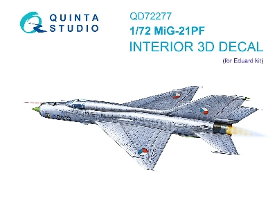 Mig-21 Pf - 3d-printed & Coloured Interior (For Eduard Kits) - image 1