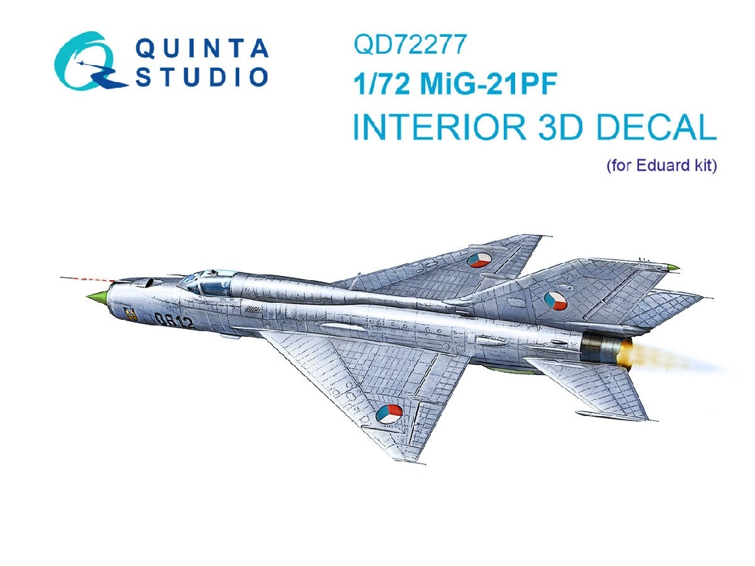 Mig-21 Pf - 3d-printed & Coloured Interior (For Eduard Kits) - image 1