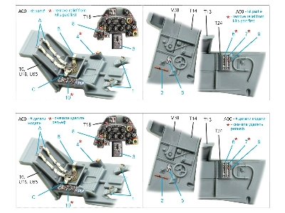 Messerschmitt Bf-109 K-4 - 3d-printed & Coloured Interior On Decal Paper (For Eduard Kits) - image 10