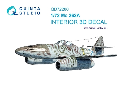 Messerschmitt Me-262 A - 3d-printed & Coloured Interior (For Arma Hobby Kits) - image 1
