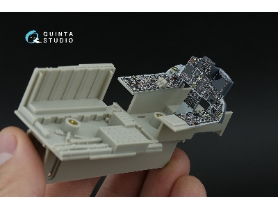 Mcdonnell Douglas F-15 C Pad-upgraded - 3d-printed & Coloured Interior On Decal Paper With 3d-printed Resin Parts (For Tamiya Ki