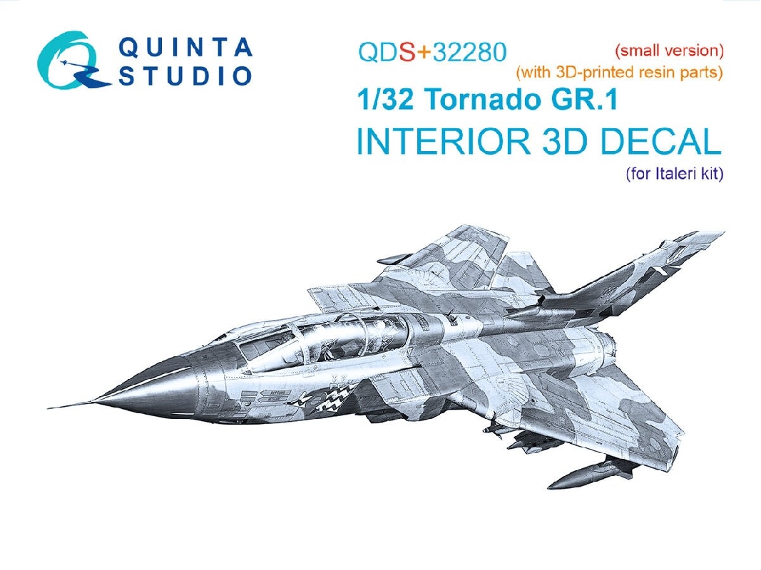 Panavia Tornado Gr.1 - 3d-printed & Coloured Interior With 3d-printed Parts (Small Version / For Italeri Kits) - image 1