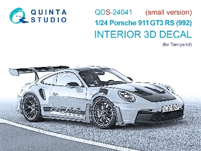 Porsche 911 Gt3 Rs (992) - 3d-printed & Coloured Interior (For Tamiya Kits / Small Version) - image 1