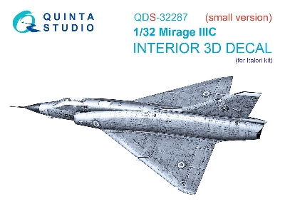 Dassault  Mirage Iii C - 3d-printed & Coloured Interior On Decal Paper (For Italeri Kits / Small Version) - image 1