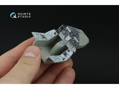 Eurofighter Typhoon Single-seater (Powered-up Displays) - 3d-printed & Coloured Interior (For Trumpeter Kits / Small Version) - 