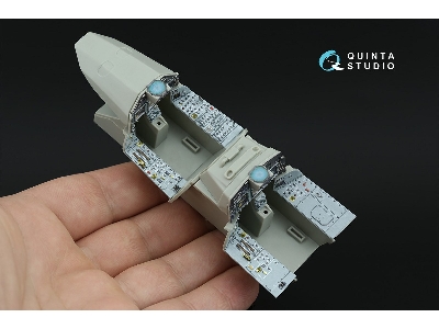 Eurofighter Typhoon Twin-seater (Powered-up Displays) - 3d-printed & Coloured Interior (For Trumpeter Kits / Small Version) - im