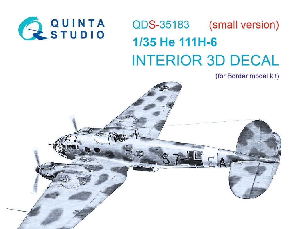 Heinkel He-111 H-6 - 3d-printed & Coloured Interior (Small Version / For Border Model Kits) - image 1