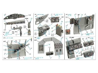 Heinkel He-111 H-6 - 3d-printed & Coloured Interior (Small Version / For Border Model Kits) - image 10
