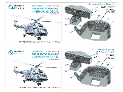 Mil Mi-8mtv5 (Late) - 3d-printed & Coloured Interior On Decal Paper (For Trumpeter Kits / Small Version) - image 10