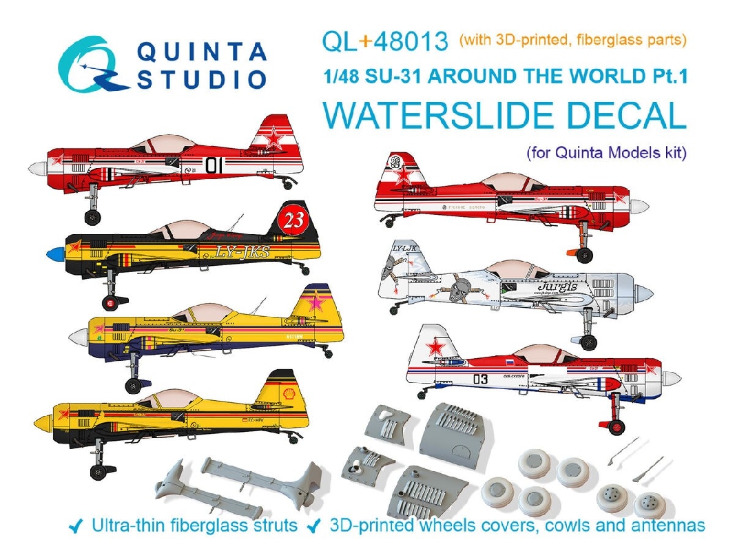Sukhoi Su-31 Around The World Part 1 With 3d-printed And Fiberglass Resin Parts (For Quinta Studio Kits) - image 1