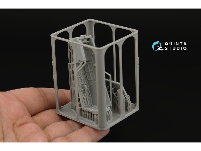 Sukhoi Su-30 Sm - Complete Wheel Wells With 3d-printed Resin Parts (For Zvezda Kits) - image 5