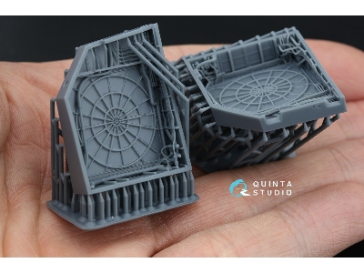 Sukhoi Su-30 Sm - Complete Wheel Wells With 3d-printed Resin Parts (For Zvezda Kits) - image 8