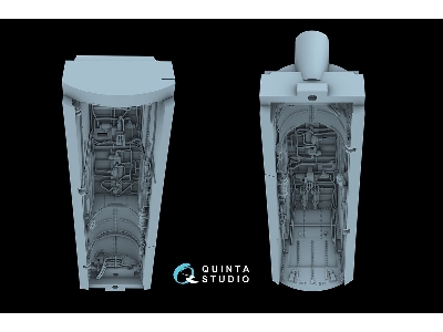 Sukhoi Su-30 Sm - Complete Wheel Wells With 3d-printed Resin Parts (For Zvezda Kits) - image 10