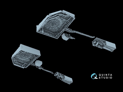 Sukhoi Su-30 Sm - Complete Wheel Wells With 3d-printed Resin Parts (For Zvezda Kits) - image 13