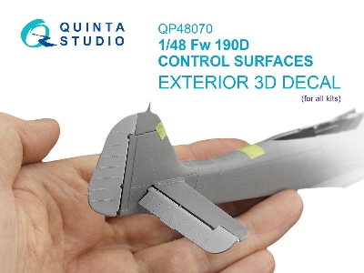 Focke-wulf Fw-190 D - Control Surfaces (For All Kits) - image 1