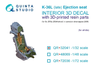 K-36l (Late) Ejection Seat - For Su-25 / Su-25sm Aircraft Since 2008 (For All Kits) - image 1