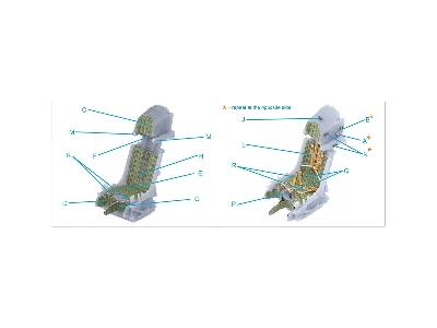 K-36l (Late) Ejection Seat - For Su-25 / Su-25sm Aircraft Since 2008 (For All Kits) - image 9