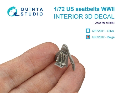 Us Wwii Seatbelts - Beige Color For 2 Seats (For All Kits) - image 1