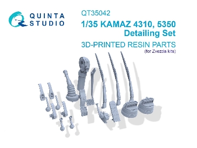 Kamaz 4310 / 5350 - 3d-printed Detailing Set (For Zvezda Kits) - image 1