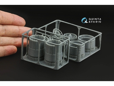 Sukhoi Su-30 Sm - Exhaust Nozzles / Afterburner Position (For Zvezda Kits / 3d-printed) - image 2