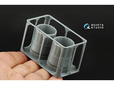 Sukhoi Su-30 Sm - Exhaust Nozzles / Afterburner Position (For Zvezda Kits / 3d-printed) - image 4