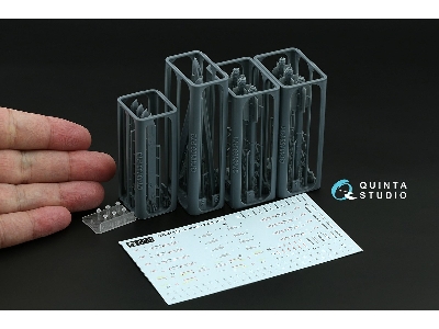 R-73 Air-to-air Missiles With Launchers -3d-printed (6 Pcs / For All Kits) - image 2