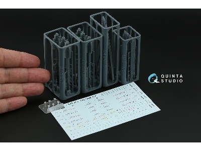 R-73l Air-to-air Missiles With Launchers - 3d-printed (6 Pcs / For All Kits) - image 2