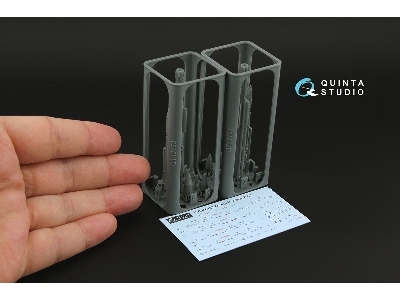 R-77-1 Ver.1  Air-to-air Missiles With Launchers - 3d-printed (2 Pcs / For All Kits) - image 2