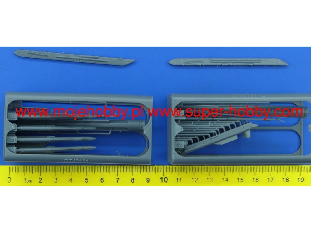 Kh-31pd Аnti-radar Missiles With Launchers - 3d-printed (2 Pcs / For All Kits) - image 1