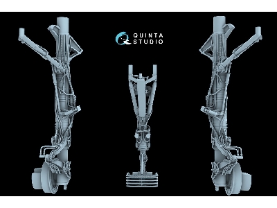 Sukhoi Su-30 Sm - Landing Gear Struts (For Zvezda Kits / 3d-printed) - image 4