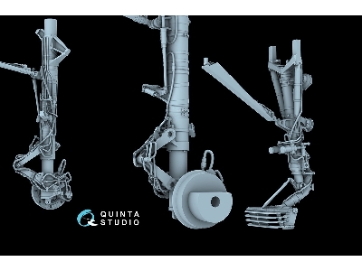 Sukhoi Su-30 Sm - Landing Gear Struts (For Zvezda Kits / 3d-printed) - image 5