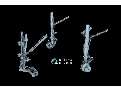 Sukhoi Su-30 Sm - Landing Gear Struts (For Zvezda Kits / 3d-printed) - image 6