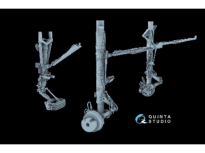 Sukhoi Su-30 Sm - Landing Gear Struts (For Zvezda Kits / 3d-printed) - image 7
