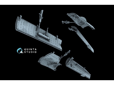 Sukhoi Su-30 Sm - Landing Gear Doors (For Zvezda Kits / 3d-printed) - image 2