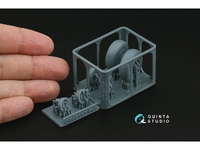 Sukhoi Su-30 Sm - Wheels Set With Weighted Tires (For Zvezda Kits / 3d-printed) - image 2