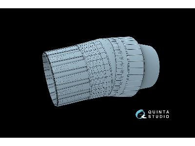 Sukhoi Su-30 Sm - Exhaust Nozzles / Parking Position, Dropped (For Zvezda Kits / 3d-printed) - image 6